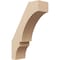 Ekena Millwork 3-inch W x 8-inch D x 12-inch H Balboa Rough Cedar Woodgrain TimberThane Knee Brace, Primed BRCUR03X08X12BOARCPR - alternate 1
